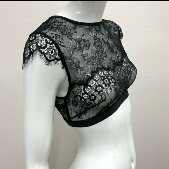 RELISTED Sam Edelman black lace bralette top - Picture 6 of 7